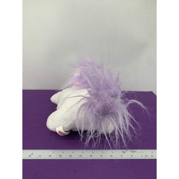 Puppy Surprise White Puppy Purple Accent Sparkly PS Pink Collar Bow Tail Three B - Picture 3 of 13
